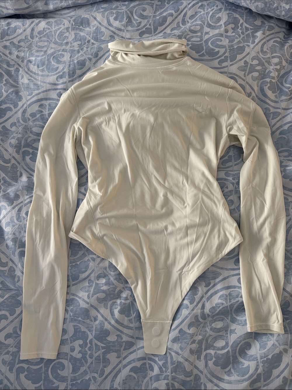 lululemon athletica Cream Long-Sleeve Turtleneck Bodysuit